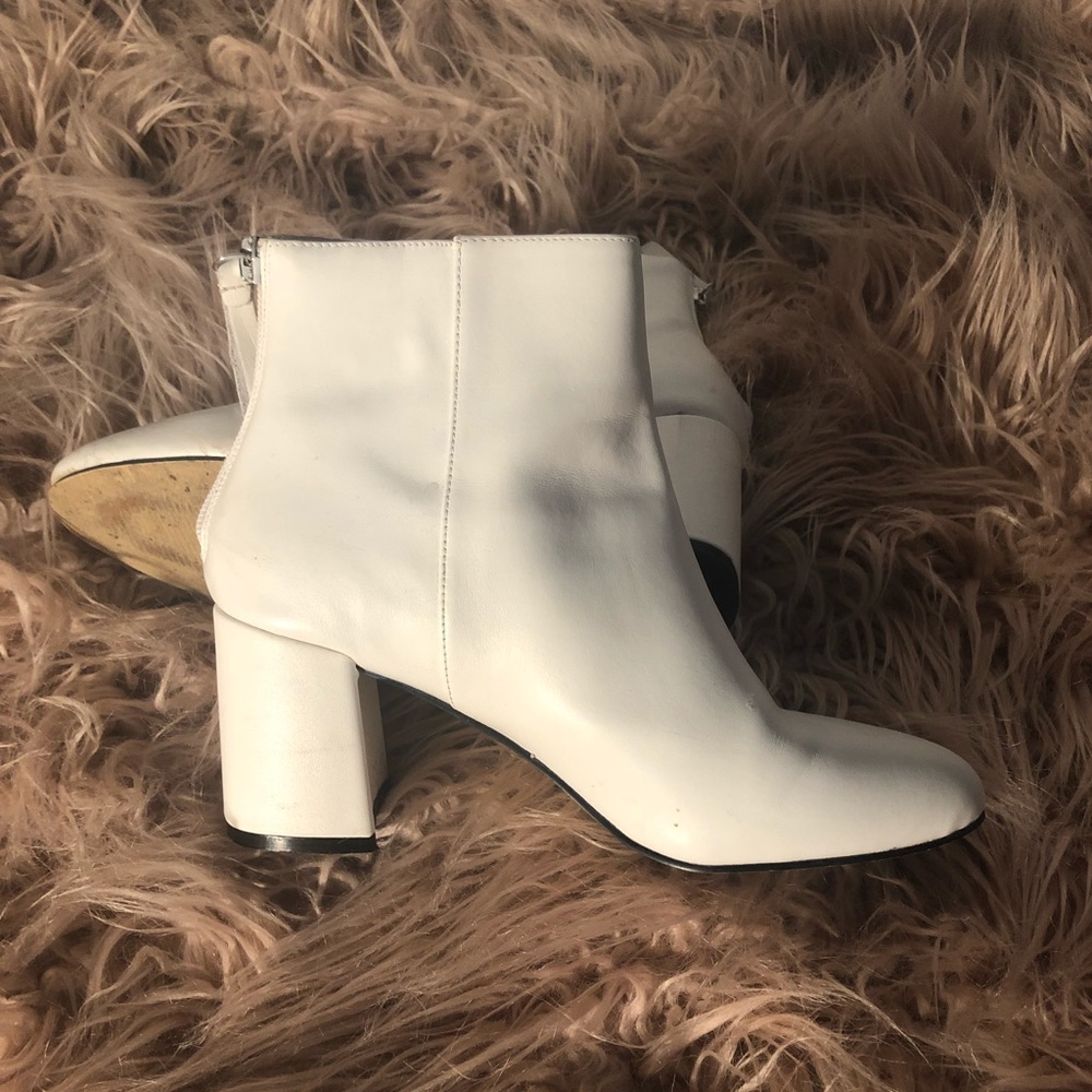 White Steve Madden booties